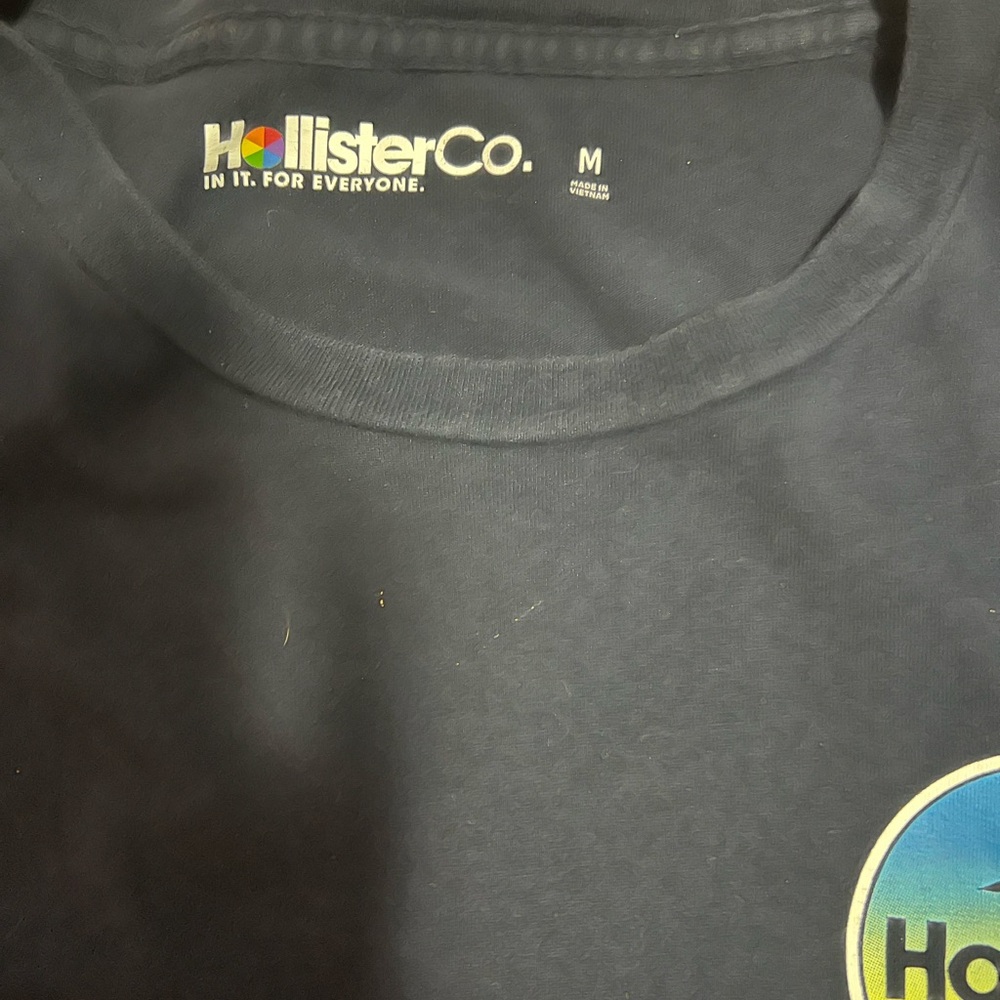 Hollister Dark Blue Tee with Logo